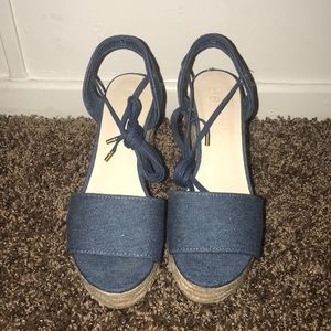 Denim sandals